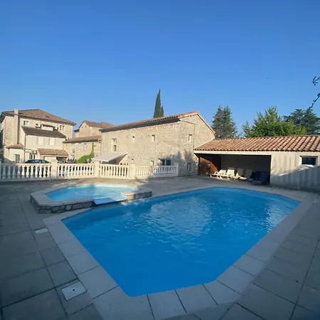 Apartment 6p Ardeche ,ruoms Centre, Climatise Avec Piscine Ruoms